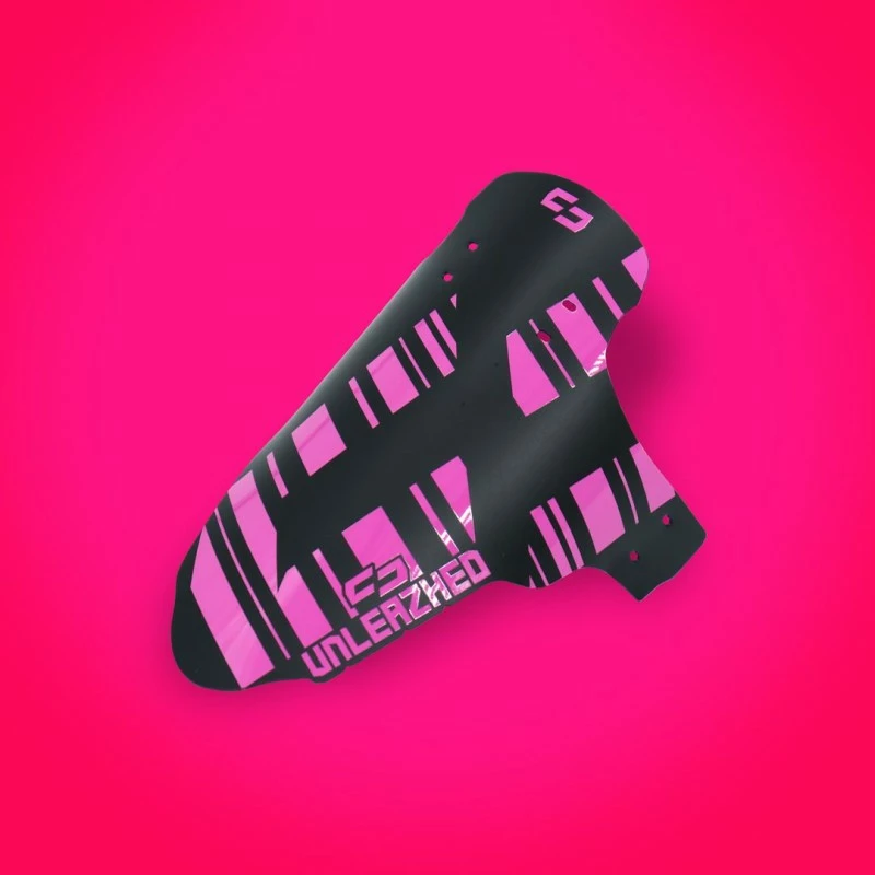 Parafango Unleazhed Mudguard M01 Logo Pink 4 Parafango Unleazhed Mudguard M01 Logo Pink - immagine 2