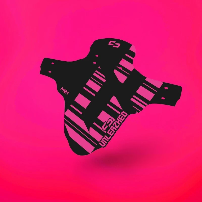 Parafango Unleazhed Mudguard M01 Logo Pink 3 Parafango Unleazhed Mudguard M01 Logo Pink