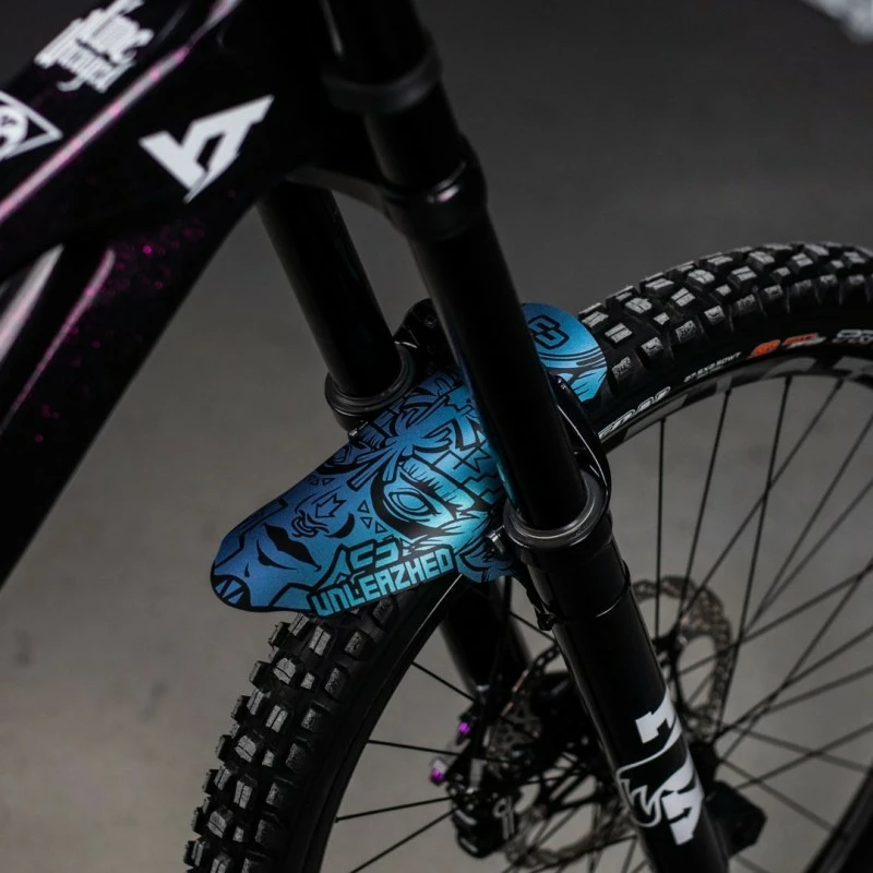 Parafango Unleazhed Mudguard M01 Tatanka Turquoise 5 Parafango Unleazhed Mudguard M01 Tatanka Turquoise - immagine 3