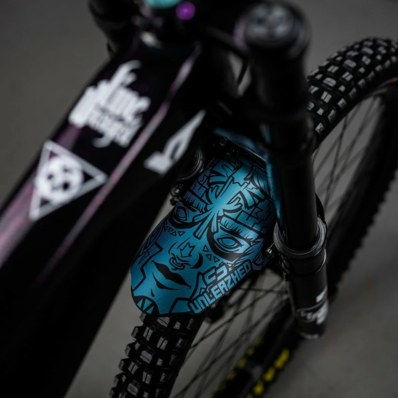 Parafango Unleazhed Mudguard M01 Tatanka Turquoise 6 Parafango Unleazhed Mudguard M01 Tatanka Turquoise - immagine 4